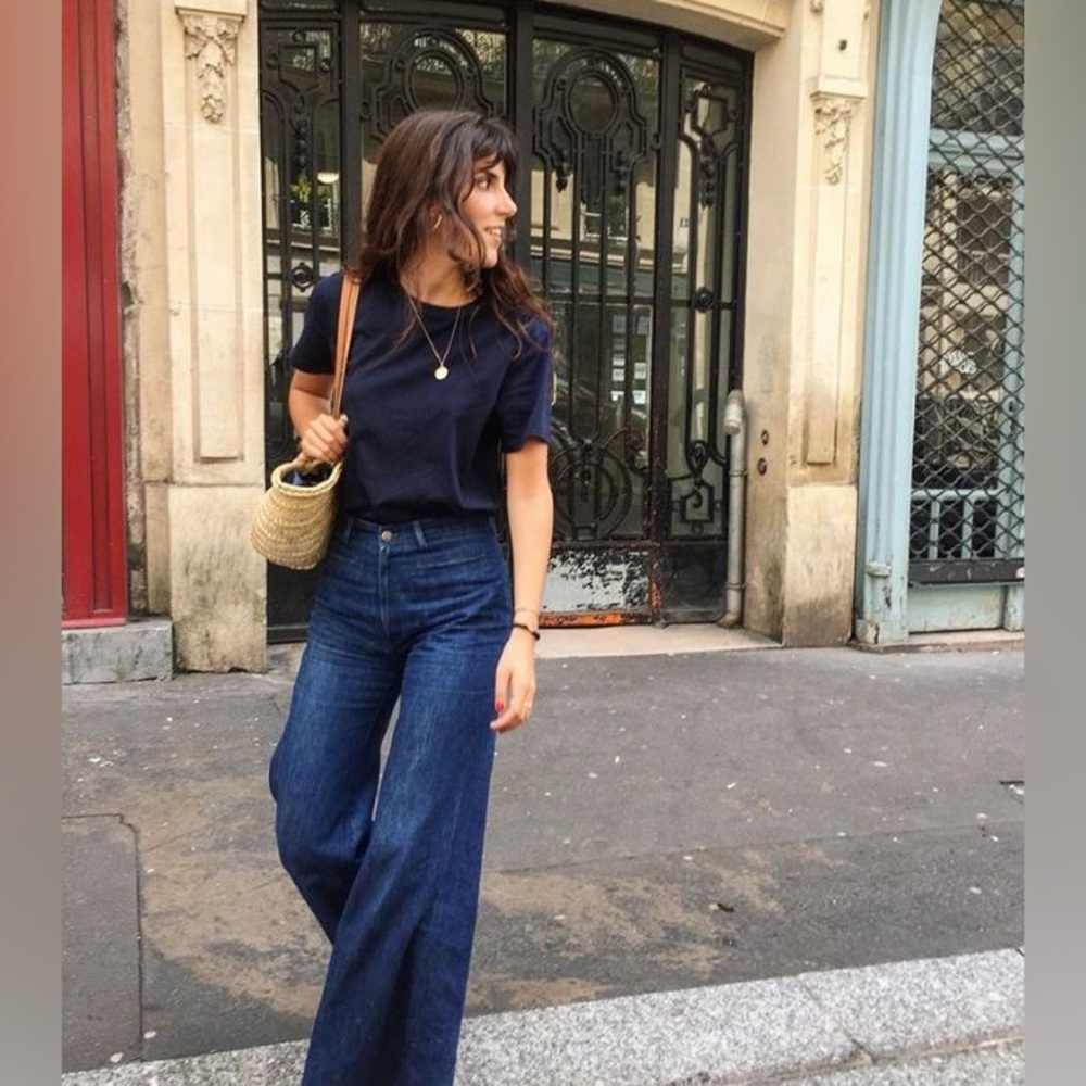 Gap wide leg high rise trouser jeans